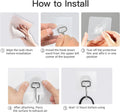 Large Hooks for Hanging Heavy-Duty 44Ib(Max) 10 Packs, Wall Hangers without Nails Self-Adhesive Traceless Clear and Removable, Waterproof and