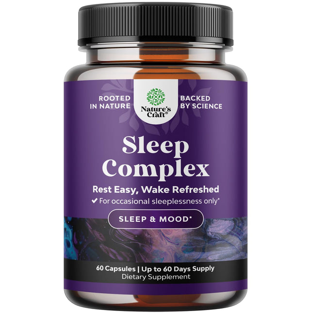 Natural Refreshing Sleep Formula - Supports Healthy Rest - Non Addictive Supplem