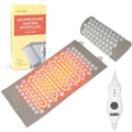 HOMLYNS Heated Acupressure Mats - 3 Heat Levels with 2 Hours Auto Off, Heating Acupuncture Mat Full Body Massage for Pain Relief Pad in Grey