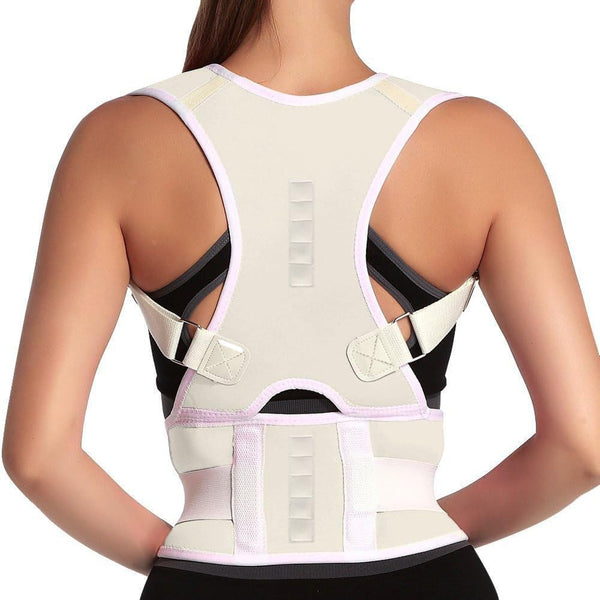 Thoracic Back Brace Posture Corrector- Magnetic Lumbar Back Support Belt-Back Pain Relief, Improve Thoracic Kyphosis, for Lower and Upper Back