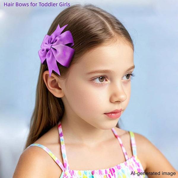 40Piece 3 Inch Boutique Grosgrain Ribbon Pinwheel Hair Bows Alligator Clips For Girls Babies Toddlers Accessories Teens In Pairs 3inch-40pcs