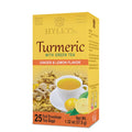 HYLEYS Turmeric Green Tea with Ginger and Lemon, Kosher, 25 Tea Bags Ginger with Lemon 25 Count (Pack of 1)