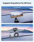 Magnetic Phone Holder for Car,Magnetic Phone Holder with Suction Cup, Vacuum Car Mount for iPhone 17 16 Pro Max,Phone Holders for Your Car Magnetic