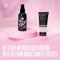 W7 Prime Magic & the Fixer Matte Set - Makeup Primer & Setting Spray Duo for a Smooth, Matte Finish - Pore Minimizer & Shine Control -
