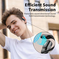 BUGANI Open Ear Headphones, Bluetooth 5.2 Wireless Headphones with Microphone, ENC Clear Talk, Immersive Stereo Sound, Fast Charging, 32H