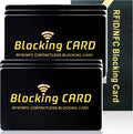 Aigee RFID Blocking Cards 6 Pack, Contactless NFC Debit Credit Card Passport Protector, One Card Protects Entire Wallet for Men and Women, New