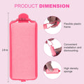 36-Pack Soft Foam Hair Rollers for Overnight Styling - Flexible Sponge Curlers for Frizz-Free, Damage-Free Curls (Pink, 0.98 Inch) 2.8x0.98inch-Pink