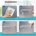 Sponge Holder for Kitchen Sink, Kitchen Sink Sponge Holder,Sink Caddy,Dish Soap Holder Ã¯Â¼ÂMat SilverÃ¯Â¼Â