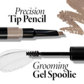 LAURA GELLER NEW YORK Sculpt-N-Stay Waterproof Brow Pencil & Gel- Blonde
