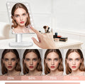 KOOKIN Makeup Mirror with Lights, Touch-Control Dimming Desk Mirror, White