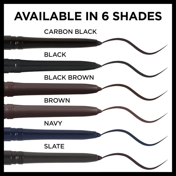 L'Oreal Paris Makeup Infallible Never Fail Original Mechanical Pencil Eyeliner with Built in Sharpener, Black, 1 Count
