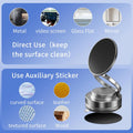 Vacuum Magnetic Phone Holder One-Handed Operation Foldable Adjustable Magnetic Phone Holder 360ÃÂ°Rotation for Car/Bathroom/Gym/Kitchen Multi-Scene