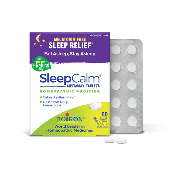 Boiron Sleepcalm Sleep Aid for Deep, Relaxing, Restful Nighttime Sleep - Melatonin-Free and Non Habit-Forming - 60 Count