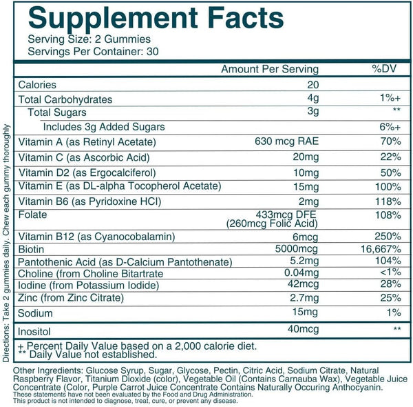 WEEM Hair Skin and Nails Gummies - Supports Healthy Hair - Vegan Biotin Vitamins for Women & Men Supports Faster Hair Growth, Stronger Nails,