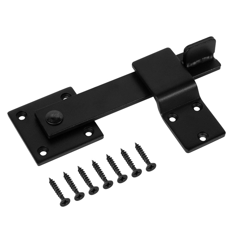 HILLMASTER Sturdy 6" Farm Flip Fence Gate Latch, Barn Door Lock Flip Latch Hardware, Rustic Gate Lock for Cabinet, Shed, Sliding Doors, Matte