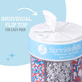 Sweets Indeed 4th of July Sprinkles 6 Cell Jar – Patriotic Nonpareils, Star Sprinkles, Jimmies and Sanding Sugar for Baking & Decorating Cupcakes,