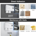 iHave Toothbrush Holders for Bathrooms, 2 Cups Toothbrush Holder Wall Mounted with Toothpaste Dispenser - Large Capacity Tray, Cosmetic Drawer -