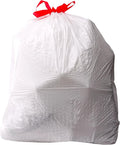 Amazon Basics 13 Gallon Tall Kitchen Drawstring Trash Bags, Flextra Strength, Clean Fresh Scent, Tear Resistant, 0.9 mil Thickness, 10% Post
