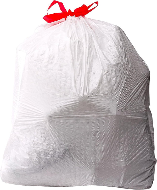 Amazon Basics 13 Gallon Tall Kitchen Drawstring Trash Bags, Flextra Strength, Clean Fresh Scent, Tear Resistant, 0.9 mil Thickness, 10% Post