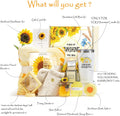Gifts for Women, Sending Sunflower Gifts for Mom, 10 Pcs Spa Gifts for Women, Birthday Gift Sets, Gifts for Her, Unique Holiday Gift Basket for