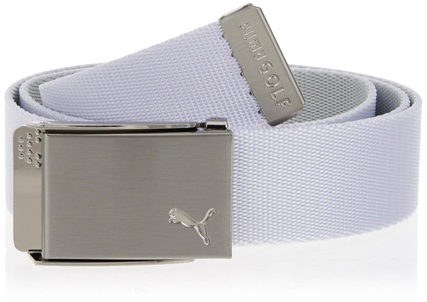 PUMA Golf 2021 Men's Reversible Web Belt Bright White