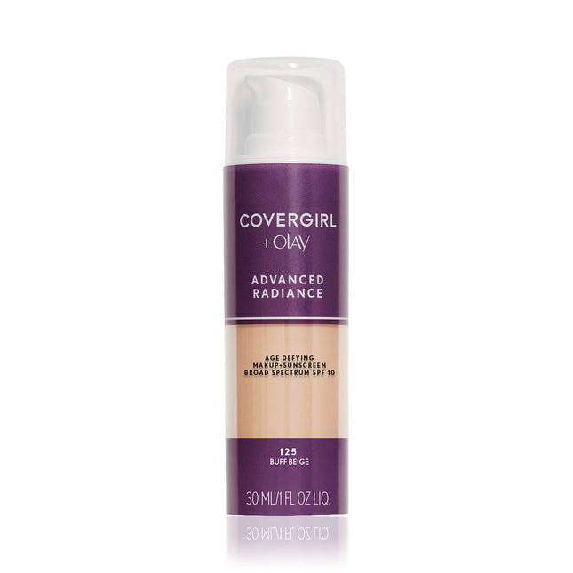 COVERGIRL Advanced Radiance Age-Defying Foundation Makeup, Buff Beige, 1 Oz (Pac