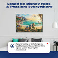 Ceaco - Thomas Kinkade Disney Lilo & Stitch 1000 Piece Jigsaw Puzzle, Premium Recycled Board, Made in USA, Includes Full-Color Poster, 26.75 x