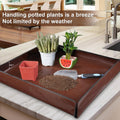 27"x 27" Repotting Mat for Indoor Plant Transplanting and Mess Control Foldable Waterproof Potting Tray-Easy to Clean Gardening Gifts for Plant