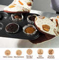 Folkulture Mini Oven Mitts Heat Resistant | (5.75 x 9) Set of 2 Short Oven Mitts with Hanging Loop | 100% Cotton Oven Gloves or Kitchen Mittens |