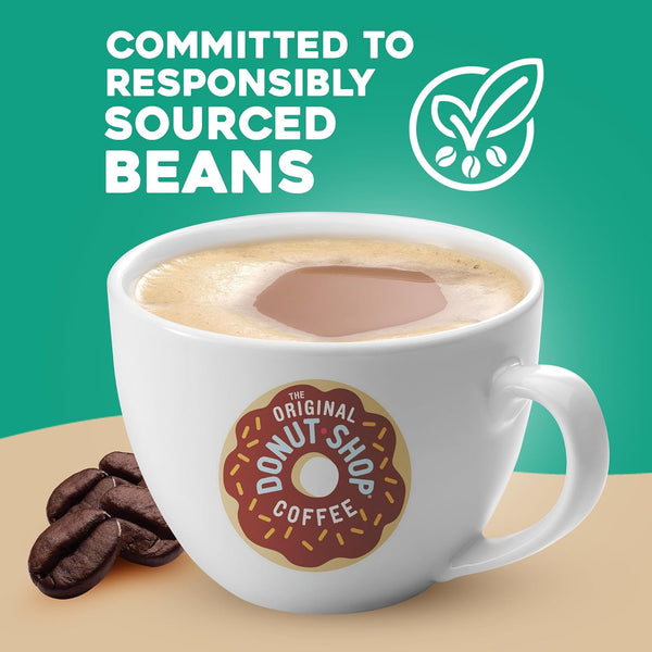 The Original Donut Shop Regular Keurig Single-Serve K-Cup Pods, Medium Roast Coffee, 72 Count Unflavored 72 Count (Pack of 1)