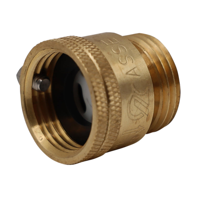 Vacuum Breaker 3/4 Inch Solid Brass Hose Bib Backflow Preventer for Garden Spigot RV