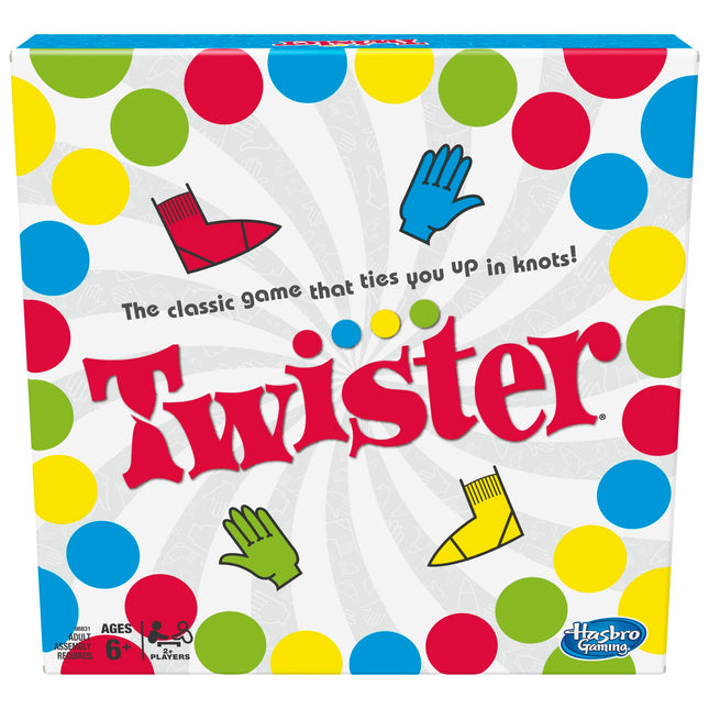 Hasbro Twister Party Classic Board Game for 2 or More Players,Indoor and Outdoor