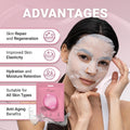 VIABEAUTY 12 Pack of Collagen Face Mask with Ceramides - Rejuvenating Facial Sheet Mask, Reduce Wrinkles & Fine Lines - Face Masks Skincare
