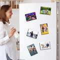 vivinin 12 Pack Magnetic Picture Frame, Magnetic Frame with Black Border, Magnetic Photo Frames for Refrigerator 4x6” Reusable, Refrigerator