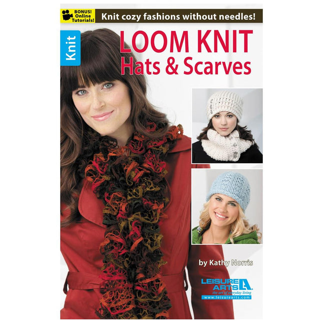 Leisure Arts FBA_LA-75471 Loom Knit Hats and Scarves, 2.63 X 15.97 X 23.59 Cm, M