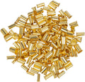 160pcs Tube OD(1/4" 5/16'' 3/8" 1/2") Brass Compression Insert,Brass Compression Fitting Assortment Kit, Insert Tube Support Compression Sleeve
