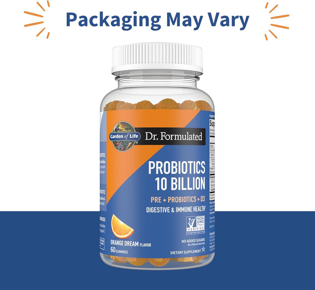 Garden of Life Dr Formulated 10 Billion CFU Prebiotic Fiber & Probiotic Gummies 