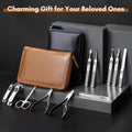 FAMILIFE Manicure Set, 11 in 1 Professional Manicure Kit Nail Clippers Set, Stainless Steel Pedicure Tools Toe Nail Kit, Men Grooming Tool with