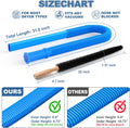 PetOde 2 Pieces Dryer Vent Cleaner Kit Compatible with Most Vacuum Cleaner, Dryer Lint Brush and Vacuum Hose Attachment with Universal Connector,