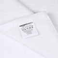 Amazon Basics Cotton Washcloths, Lightweight Quick-Dry, Absorbent Face and Body Towel Set, 12" x 12", White, 12-Pack Washcloth (Pack of 12) 12