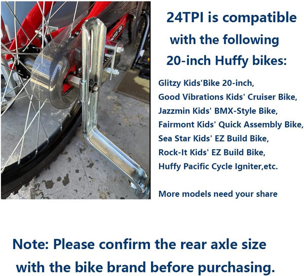 Axle Extenders for Training Wheels - These Bike Axle Extension Bolts are Suitable for The Extension of The Rear Axle of Bicycly No Anti-rotation