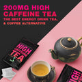 High Caffeine Tea - Highly Caffeinated Passion Fruit Black Tea - Natural Blend, High Energy Tea, Coffee Alternative With 200mg Caffeine, Herbal