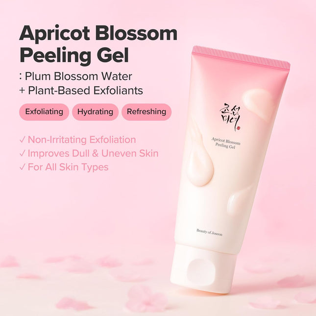 Beauty of Joseon Apricot Blossom Peeling Gel Soft Exfoliating Face and Body Scru