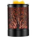 Enaroma Fragrance Wax Melts Warmer with 7 Colors LED Changing Light Classic Black Forest Design Scent Oil Candle Warmer for Home Black Forest