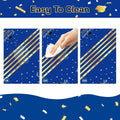Childom 3 Pack Graduation Tablecloth,Graduation Decorations Class of 2026 Graduation Party Decorations,54"x108" Blue and Gold Plastic Table Cloth