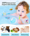 Light up Bath Bombs with Surprise Inside, 4.23 Oz Natural Gift Set 6 with Essential Oils, Magnesium Large Bath Bombs for Women Relaxing Spa Skin