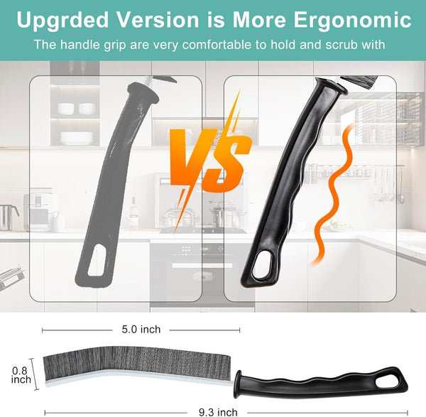 Crevice Cleaning Brush，Hard-Bristled Grout Brush，2026 New Multifunctional Gap Cleaning Brush Tool，Dead Corners Brushes for Bathroom Kitchen Tiles