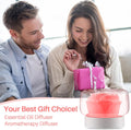 Essential Oil Diffuser Humidifier 2-in-1 Cool Mist Aromatherapy Diffuser with 7 Colors Night Lights Waterless Auto-Off Humidifier for Home Bedroom