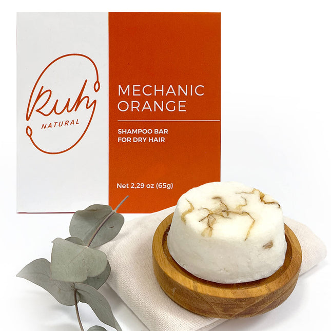 Ruh Natural Shampoo Bar for Dry Hair, Handmade Sulfate Free Shampoo Bars with Ga