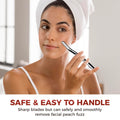 ZOMCHI Eyebrow Razor and Face Razor for Women and Men, Reusable Metal Handle with 11 Refill Blades, Dermaplane Razor with Protective Silicone Cap,